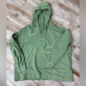 Aerie Green Oversized Hoodie Sweater